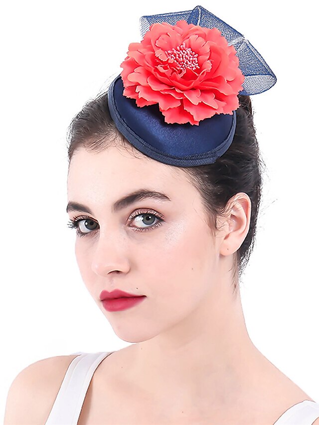  Fascinators Polyester Kentucky Derby Horse Race Lady Retro With Feather Headpiece Headwear