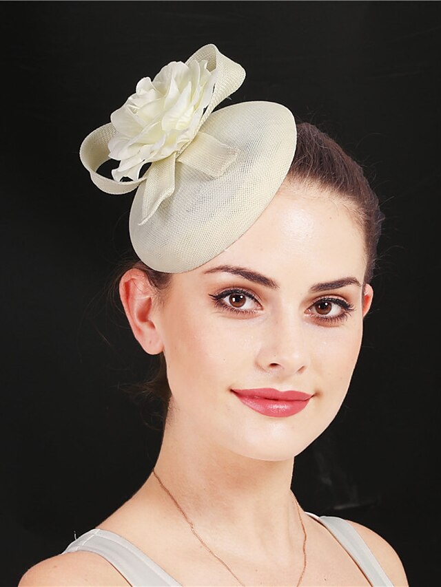  Fascinators Sinamay Wedding Kentucky Derby Fashion Bridal With Floral Headpiece Headwear