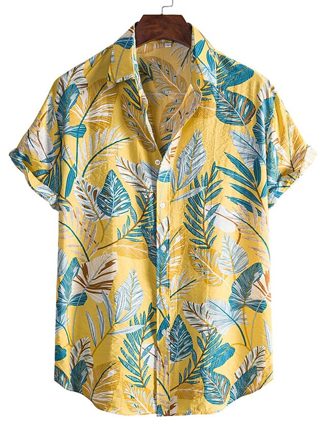 Men’s Hawaiian Shirt – Short Sleeve Aloha Beach Shirt With Yellow Rubber Duck Print, Quick-Dry & Lightweight – Multicolor, X-Large - View #7