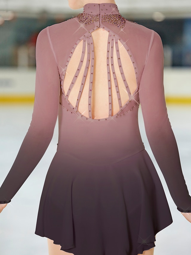 Figure Skating Dress Women's Girls' Ice Skating Dress Outfits Light