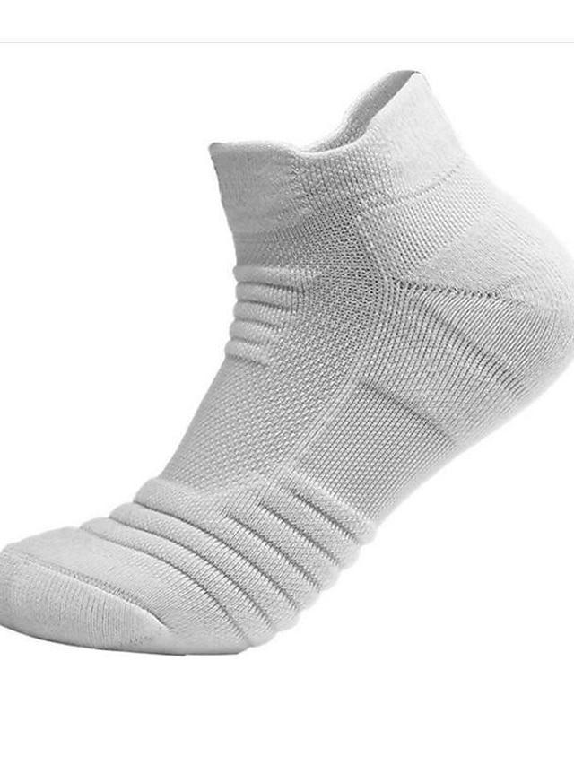  Homme 3 paires Chaussettes Chaussette Chaussettes de sport / chaussettes de sport Chaussettes courtes Noir Blanche Couleur Plein Extérieur Usage quotidien Vacances Fin Printemps été Mode Sport