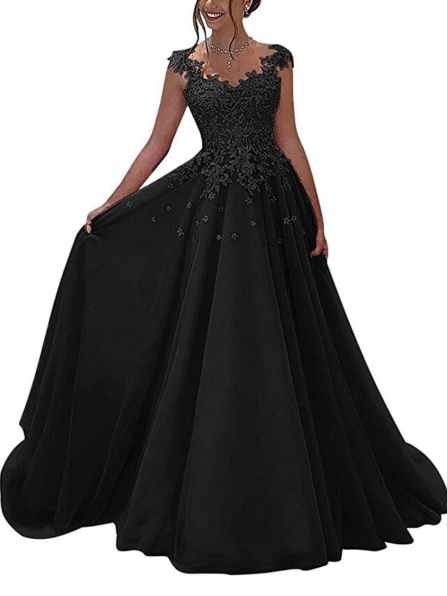 A-Line Prom Dresses Luxurious Dress Wedding Guest Wedding Party Floor ...