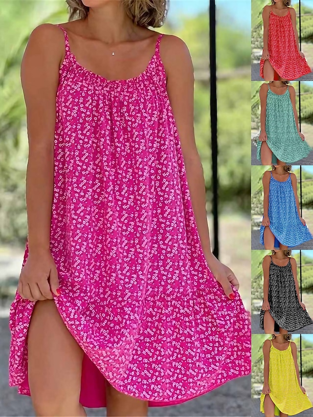 Women's Beach Dress Beach Wear Mini Dress Print Tropical Fashion Floral ...
