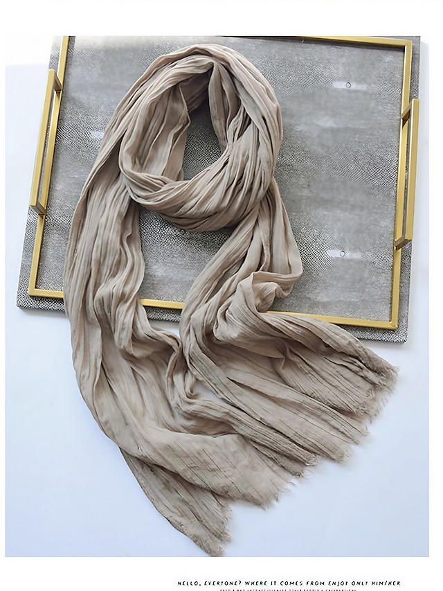  メンズアクティブ長方形スカーフ-無地のスカーフクラシックな冬のスカーフタッセルエッジ柔らかく暖かいスカーフ