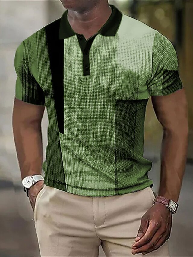 Camisa De Manga Corta Con Botones Y Cuello Cubano, Diseño De