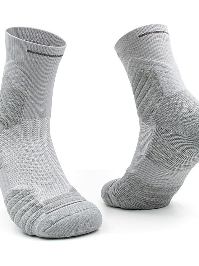  Homme 3 paires Chaussettes de sport / chaussettes de sport Chaussettes Noir Blanche Couleur Plein Casual du quotidien Moyen Eté Printemps Automne mode Traditionnel / Classique