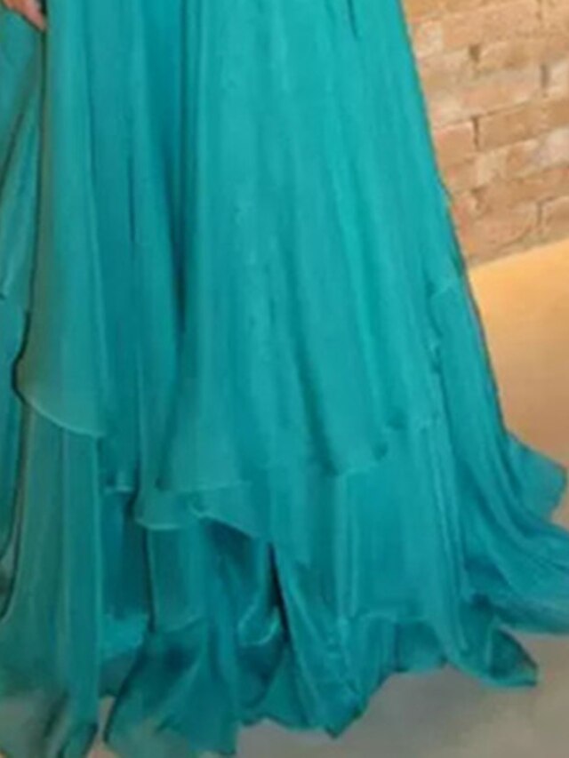 A-Line Wedding Guest Dresses Elegant Dress Evening Party Summer Sweep / Brush Train Sleeveless Off Shoulder Tulle with Ruched