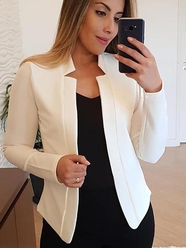  dámský nový módní sako s dlouhým rukávem kardigan ležérní sako top