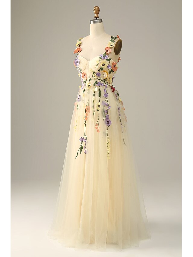 A-Line Wedding Guest Dresses Elegant Dress Holiday Prom Floor Length ...