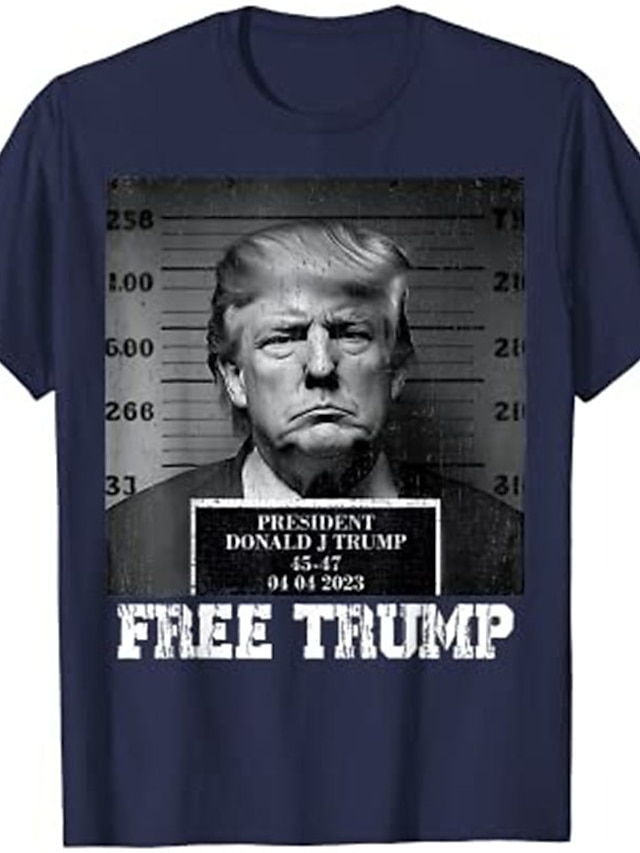 Men's T shirt Tee Graphic Tee Casual Style Classic Style Designer Trump ...