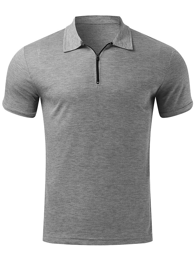 Men's Polo Shirt Knit Polo Casual Date Lapel Short Sleeves Fashion