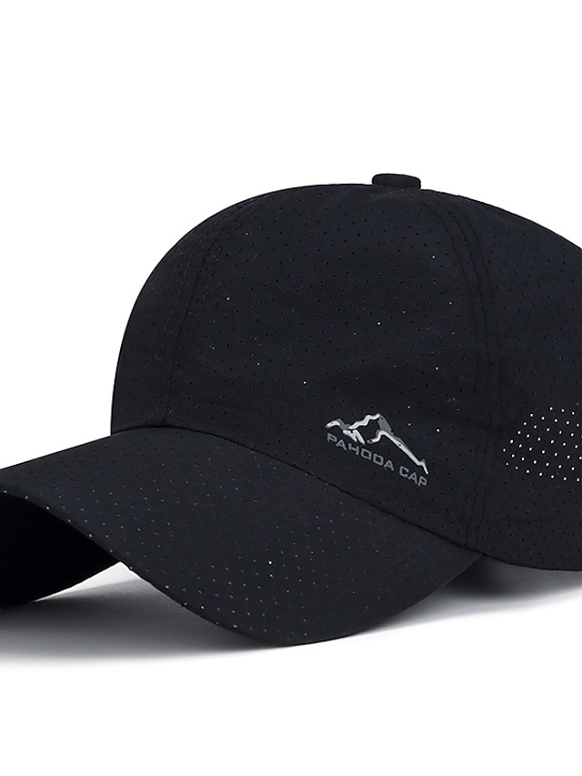 Pánské Kšiltovka Trucker Hat Černá Bílá Polyester Cestování Plážový styl Venkovní Dovolená Bez vzoru Nastavitelná Proti sluci Prodyšné Módní