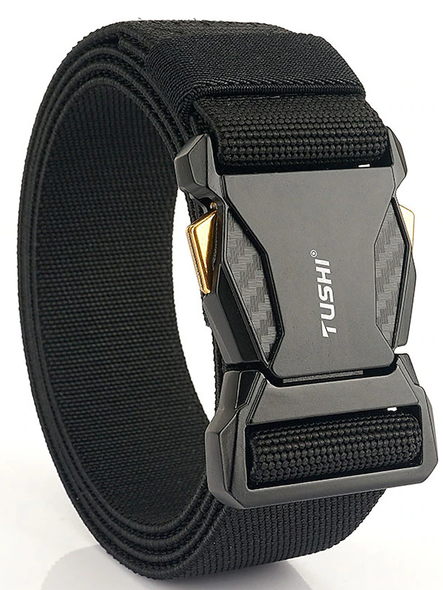 Men's Belt Tactical Belt Nylon Web Work Belt Black Royal Blue Nylon Military Army Plain Daily Wear Going out Weekend 11