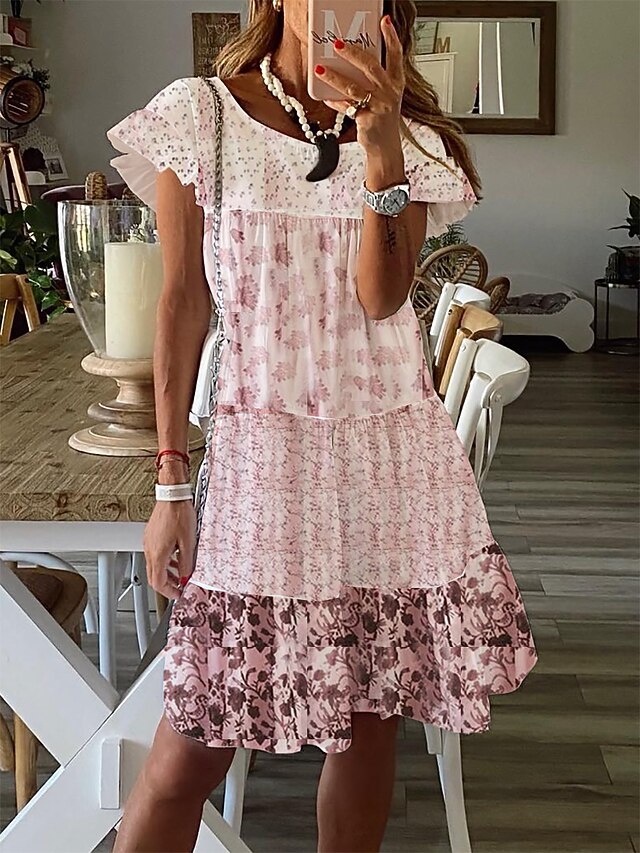 Women's Casual Dress Floral Dress Summer Dress Floral Ditsy Floral