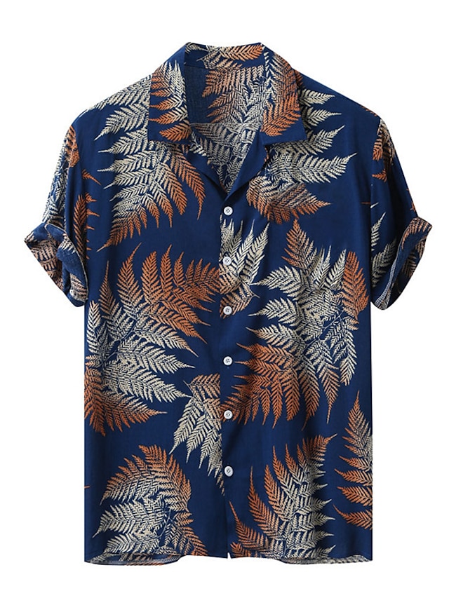 Men's Summer Shirt Beach Shirt Summer Hawaiian Shirt Button Down Shirt ...