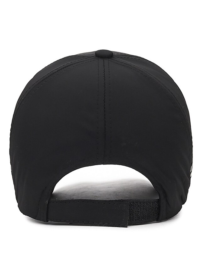Men's Baseball Cap Trucker Hat Black Red Polyester Reflective Strip ...