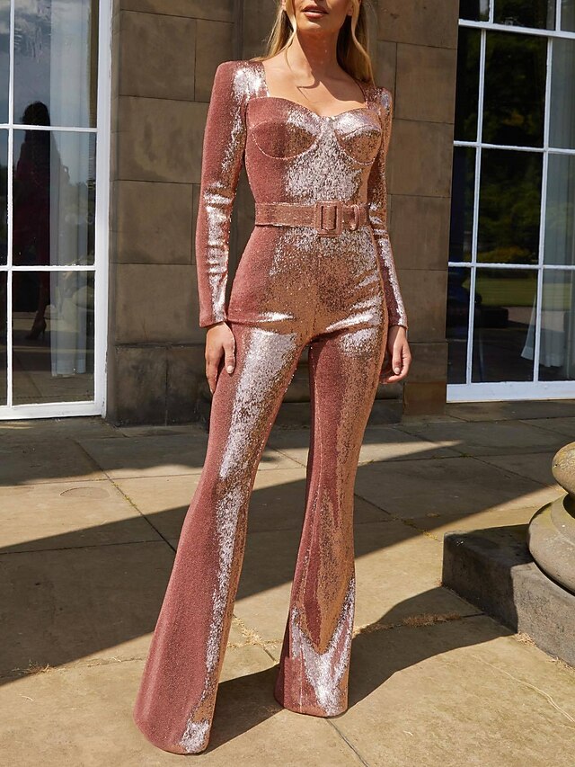 Jumpsuits Prom Dresses Sparkle & Shine Dress Party Wear Floor Length