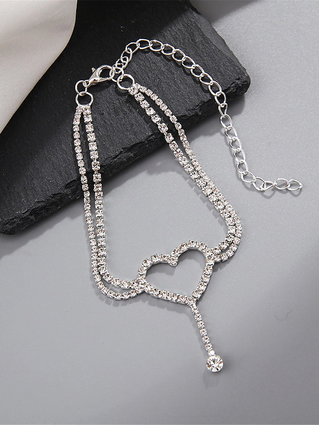 Women's Fashion Outdoor Heart Anklet 7