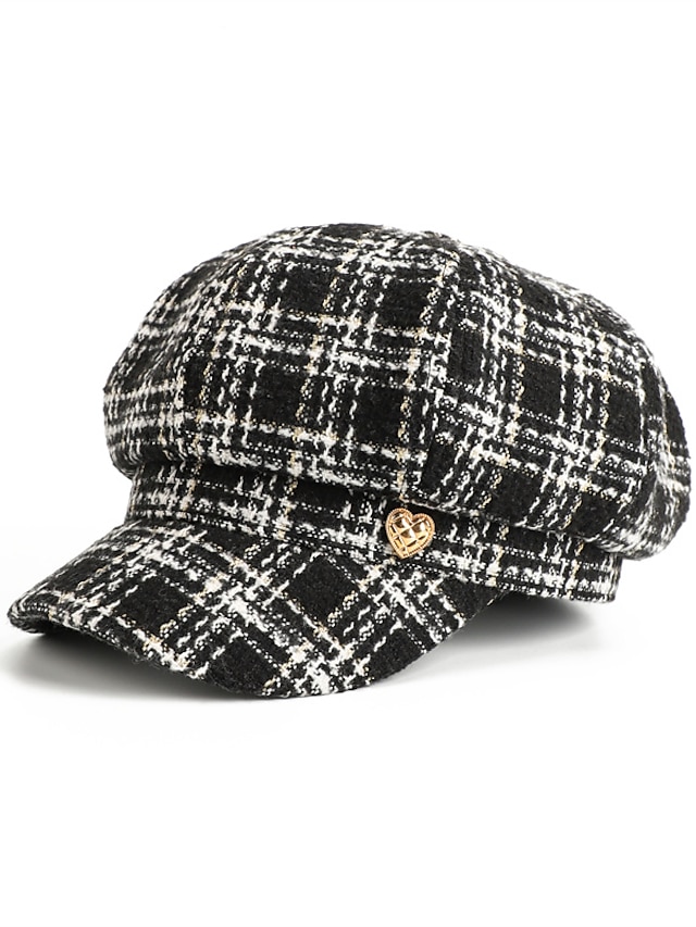  نسائي قبعة قبعة قلنسوة موضة مناسب للعطلات السفر هندسي منقوش
