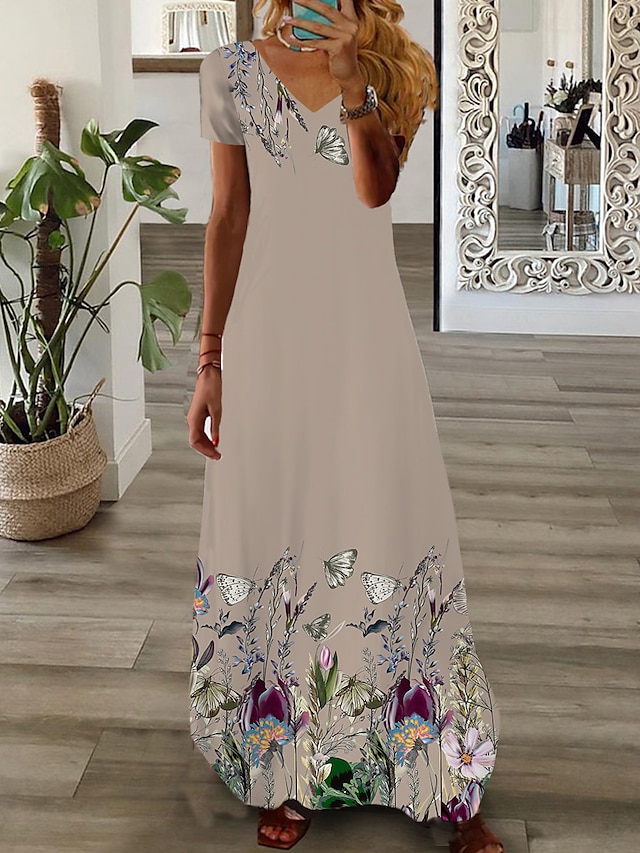Women's Long Dress Maxi Dress Casual Dress Summer Dress Print Dress ...
