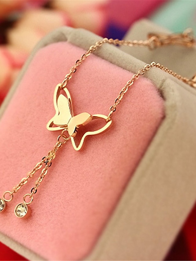  Women's Fashion Outdoor Butterfly Anklet