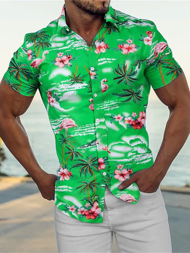 Men's Shirt Summer Shirt Button Up Shirt Casual Shirt Beach Shirt