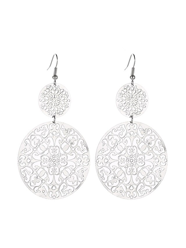  Mujer Pendientes Moda Exterior Floral Arete