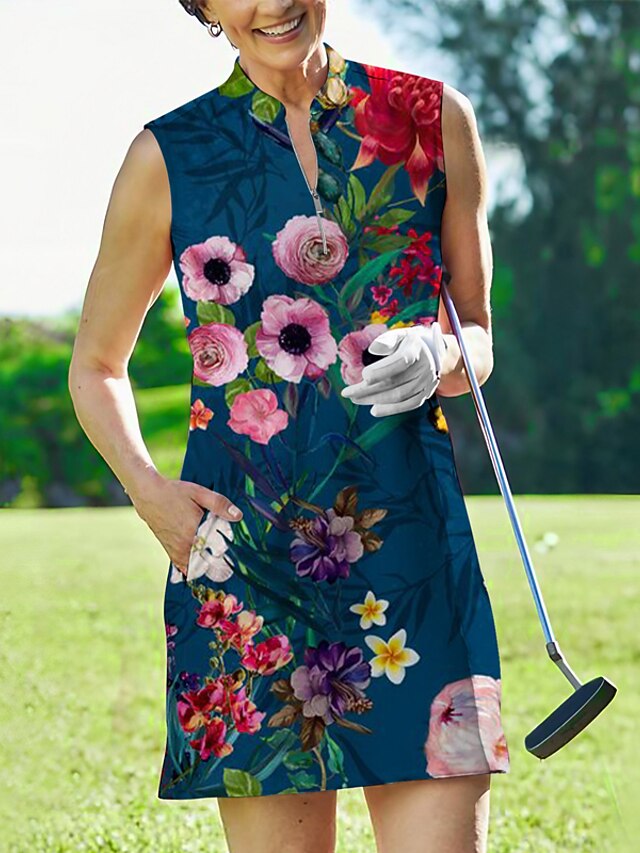 Women's Tennis Dress Golf Dress Golf Apparel Violet Wine Royal Blue