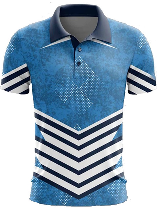 Men's Golf Polo Shirt Silver Red black Short Sleeve Sun Protection UV ...