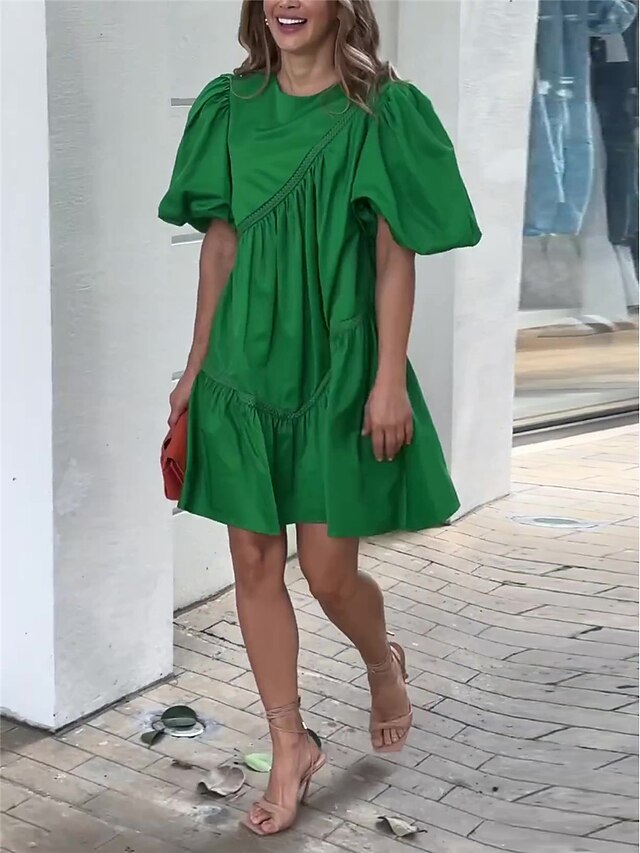 Women's Party Dress Cocktail Dress Wedding Guest Dress Cotton Ruched