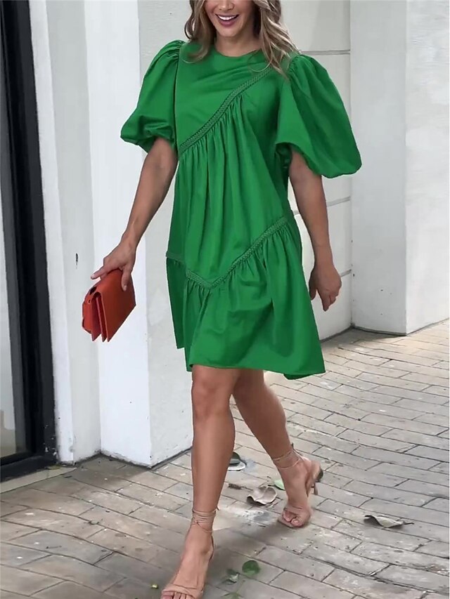 Women's Party Dress Cocktail Dress Wedding Guest Dress Cotton Ruched