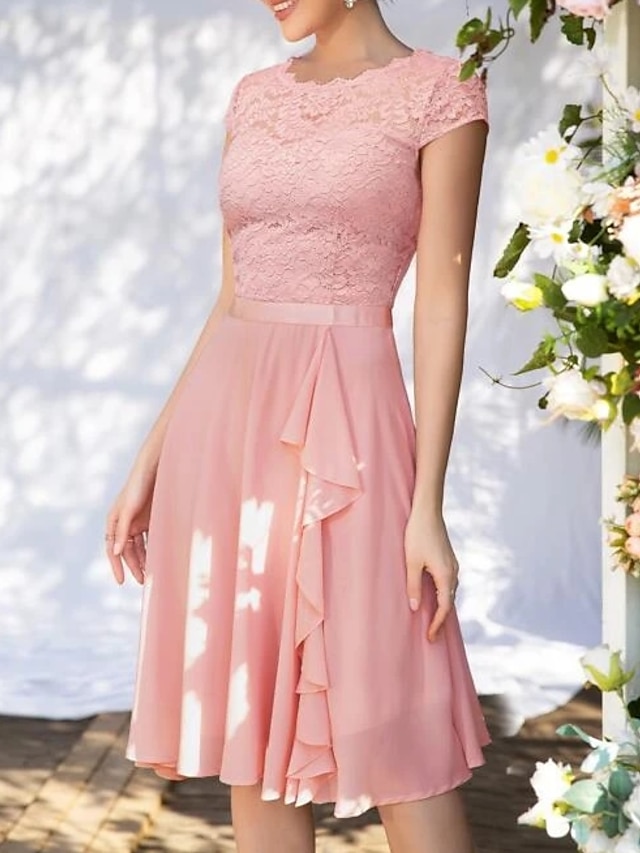 A-Line Wedding Guest Dresses Elegant Dress Party Wear Wedding Party