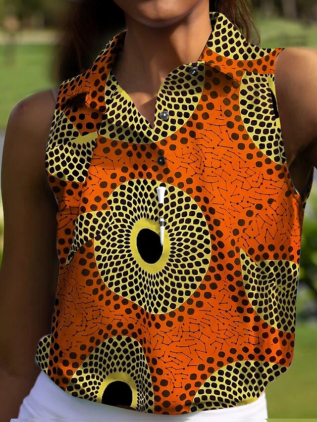 Women's Polo Shirt Golf Shirt Button Up Polo Breathable Quick Dry