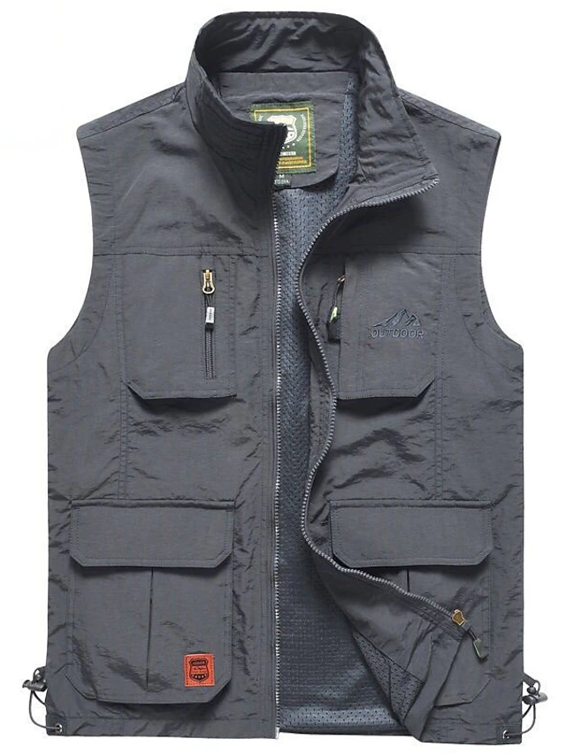 Men's Gilet Daily Wear Vacation Going out Fashion Casual Spring & Fall ...