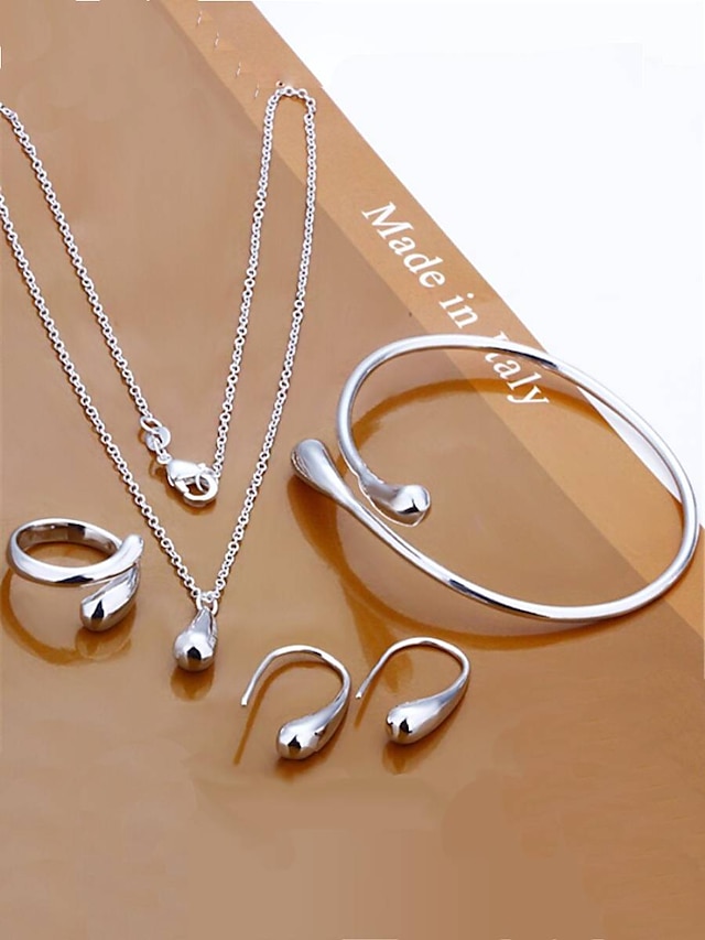  Women's necklace Chic & Modern Street Geometry Jewelry Sets / Silver / Fall / Winter / Spring / Summer