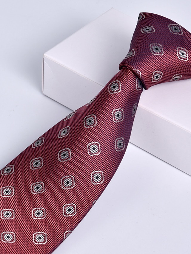  Homme Cravate Cravates Classique Imprimer Imprime Mariage Fête d'anniversaire