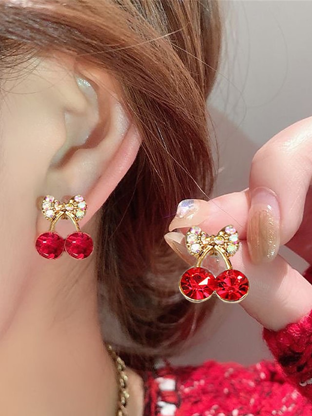  Mulheres Brincos Moda Ao ar livre Fruta Brinco