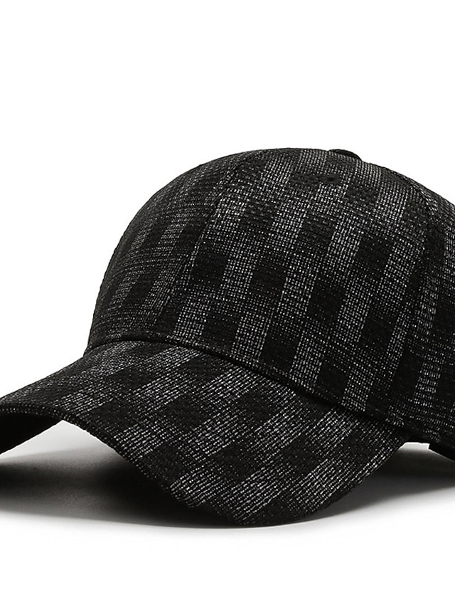  Herr Basebollkeps Solhatt Svart Blå 100% bomull Resor Strandstil Utomhus Semester Slät Solskyddskräm Mode Elastisk