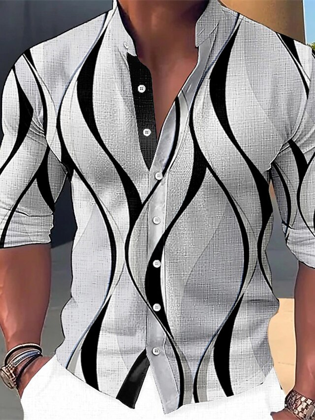 Camicia Da Uomo A Maniche Lunghe Con Stampa Floreale Stile Casual Da Lavoro - Cina Camicie Uomo E Camicia Uomo Di Moda Prezzo