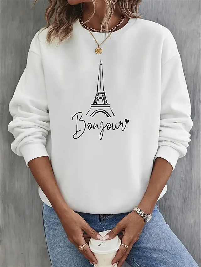 Women's Sweatshirt Burgundy Hoodie Pullover 100% Cotton Graphic Letter Street Casual Vintage Basic Round Neck Long Sleeve Top Micro-elastic Fall & Winter Comfrt Breathable Soft Fabric 11