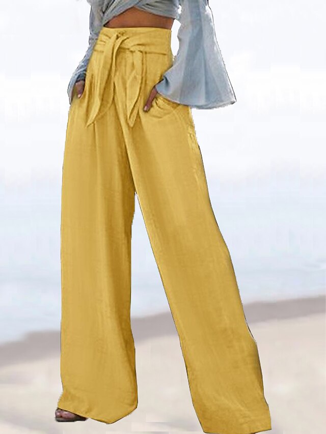 women-s-wide-leg-linen-pants-pants-trousers-full-length-faux-linen-side-pockets-wide-leg-fashion