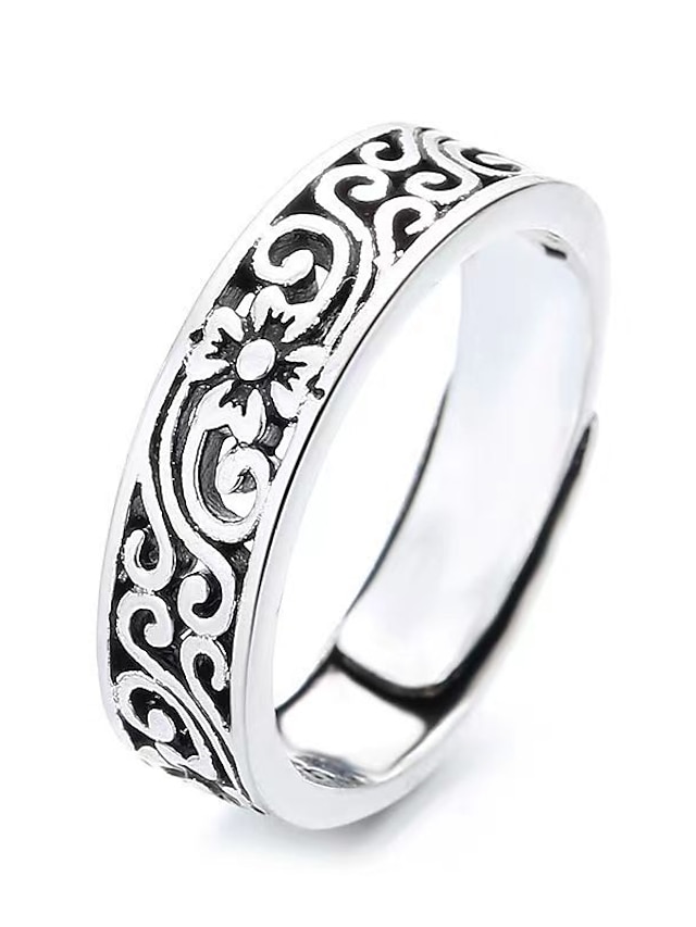  1 τεμ Ρυθμιζόμενο δαχτυλίδι For Ανδρικά Γυναικεία Δώρο Καθημερινά Ημερομηνία Κράμα Ρετρό Χαρά