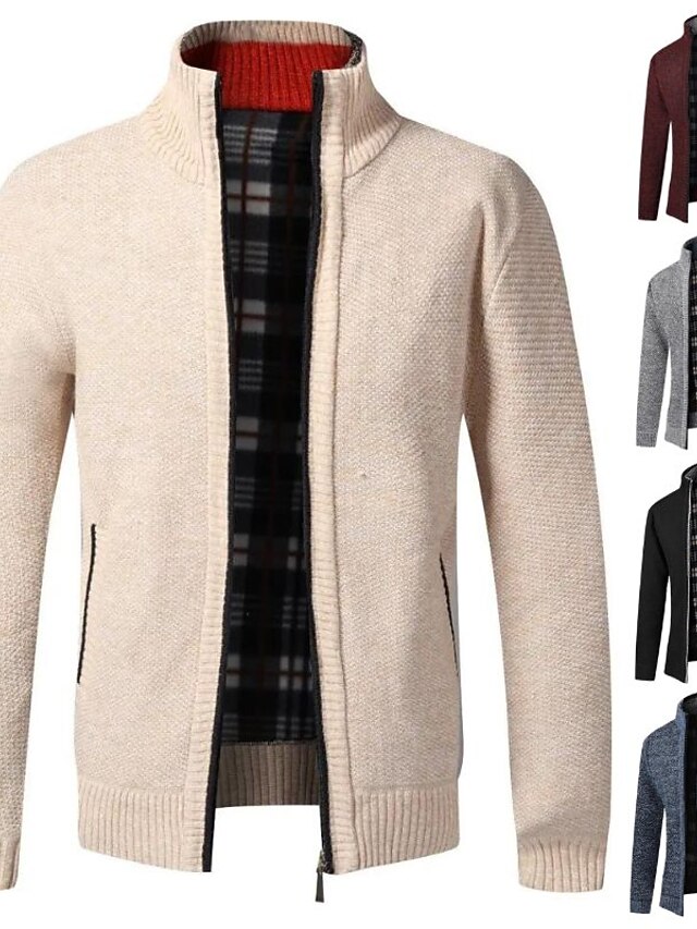 Gilet Homme Tricot Sans Manches Col V – Laine Mélangée – Style Business Plaid – Boutons & Poches – Dawwoti