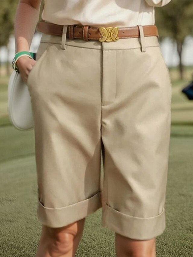 Pantaloncini Cargo Donna Msmsse Per Escursionismo, Asciugatura Rapida, Leggeri, Elasticizzati, Con Tasche, Per Golf, Viaggi E Outdoor