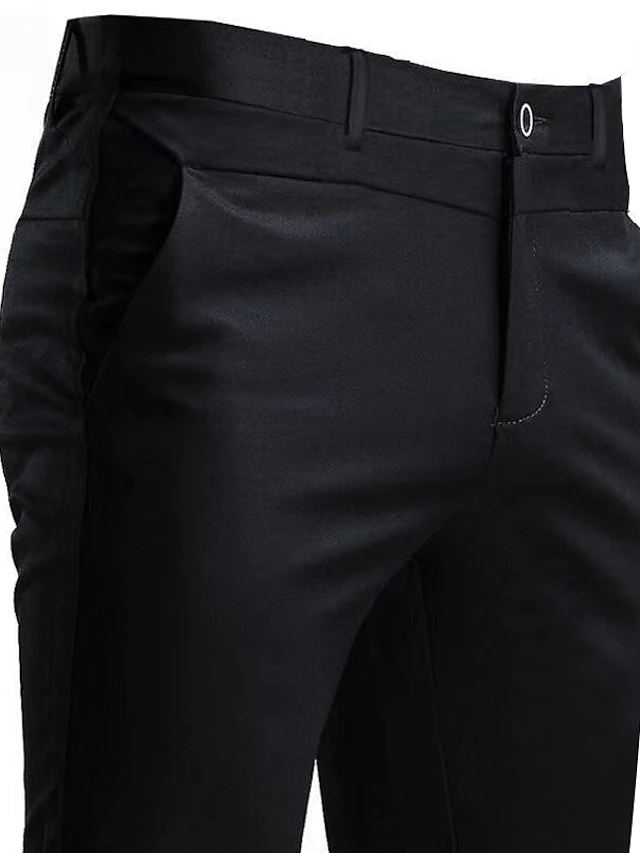 Men's Dress Pants Trousers Casual Pants Suit Pants Pocket Solid Colored ...