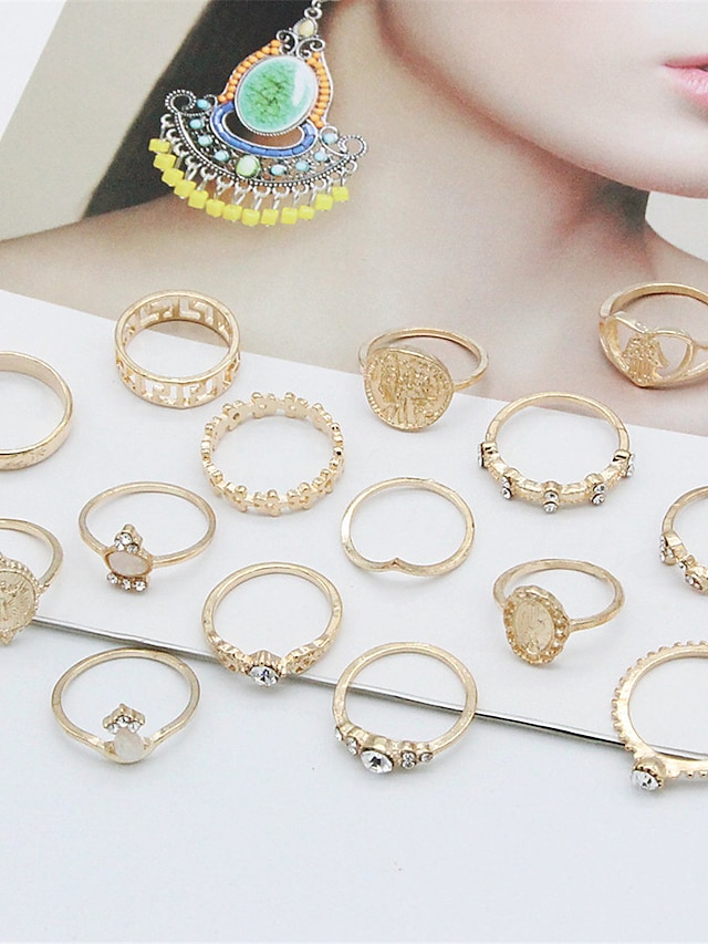  Women's Rings Vintage Outdoor Heart Ring