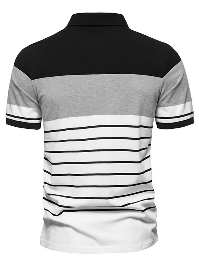 Men's Tennis Shirt Polo Shirt Casual Daily Collar Classic Short Sleeve