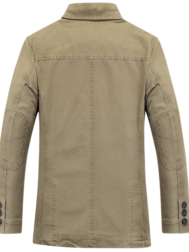 Men's Jacket Blazer Work Business Warm Wearable Formal Style Spring ...