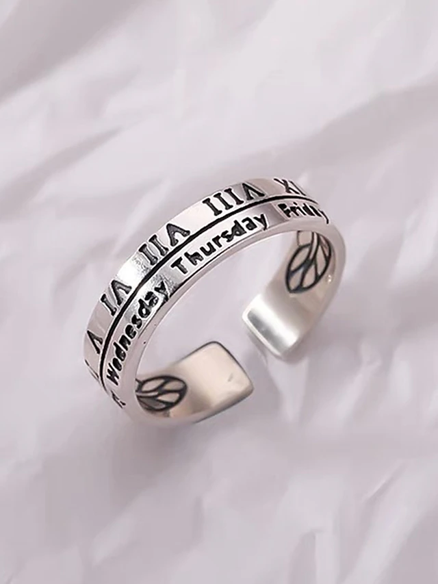 Women's Rings Fashion Outdoor Letter Ring 9