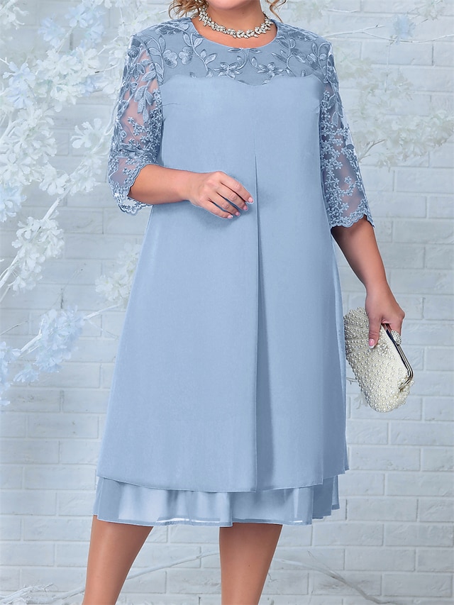 Valerie Encaje Y Gasa Vestidos Con Espalda Abierta Coral Tallas Grandes main image 0